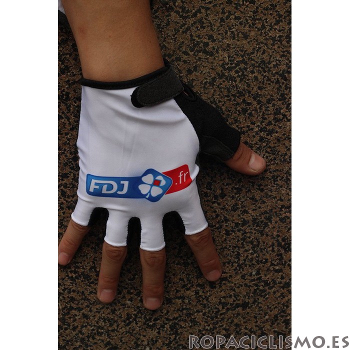2020 FDJ Guantes Cortos Blanco